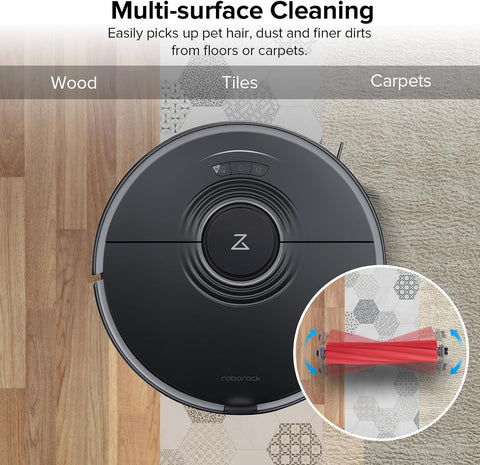 Rubber Main Brush Replacement Q Revo Series, S7 Max Ultra, QV 35A, Q7 Series Robot Vacuum
