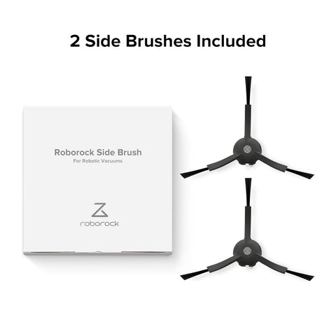 Side Brushes Replacement (2 Pieces) or S8 Pro Ultra, S7 Max Ultra, Qrevo,  Qrevo Slim, Series o S7 MaxV/S7/Q7Max/Q8 Max/S8/Q7/Q5/S6/S5/S4/E5/E4/E3/E2 Robot Vacuum Cleaner, Black