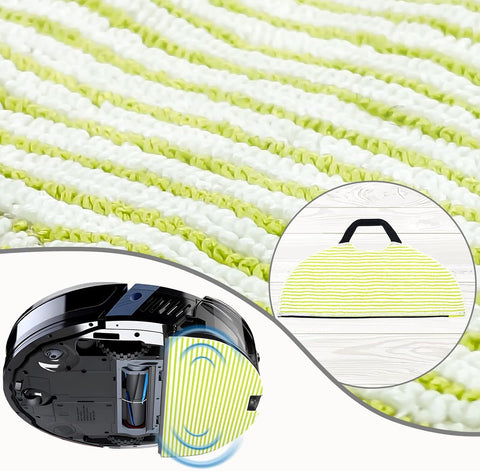 6 Pack Mop Pad or Shark AV2610WA / RV2620WD / RV2610WA / RV2410WD Robot Vacuum, Microiber Sonic Mopping Pad Replacement Accessory