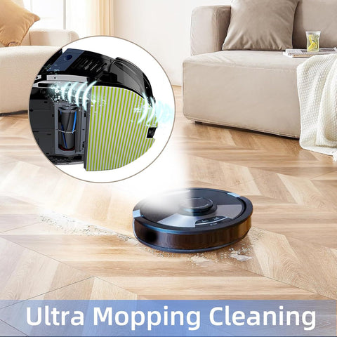 6 Pack Mop Pad or Shark AV2610WA / RV2620WD / RV2610WA / RV2410WD Robot Vacuum, Microiber Sonic Mopping Pad Replacement Accessory