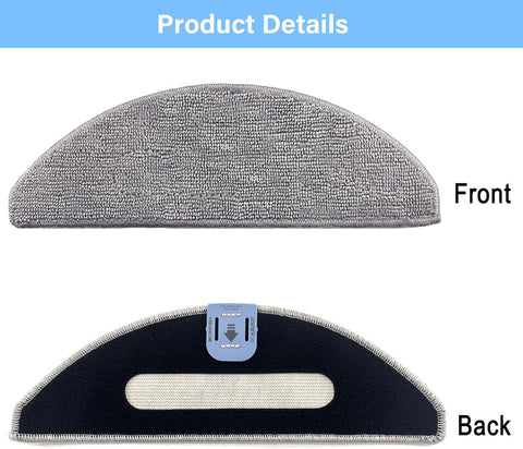 8 Pack i5 Replacement Mop Pads Compatible or iRobot Roomba Combo i5, i5+, j5, j5+ Robot Vacuum Cleaner Mop, 8 Pack Washable and Reusable Mop Pads
