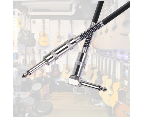 90 Degree Electric Guitar Audio Cable Musical Instruments Connecting Cord Line