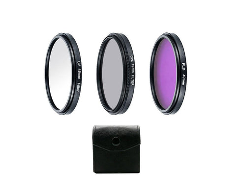 Professional UV CPL Polarizer FLD Photo Photography Filter Kit for SLR Camera