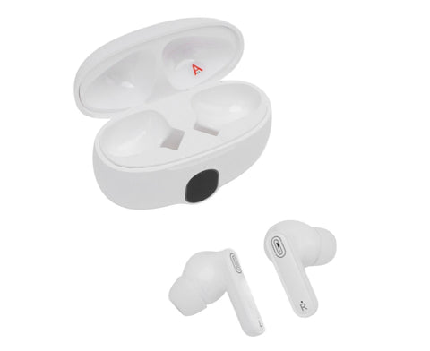 Language Translator Earbuds 144 Languages Bluetooth 5.4 Wireless Translation Device for Travel Business and Learning White