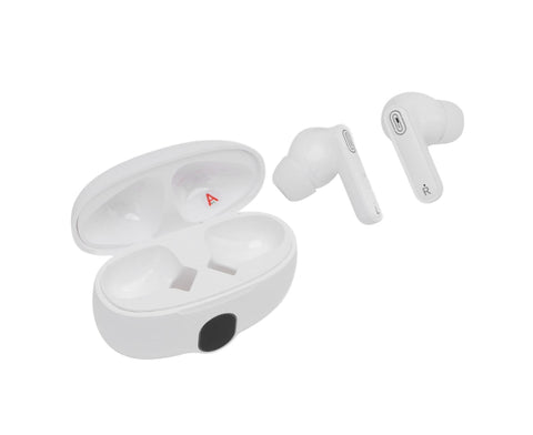 Language Translator Earbuds 144 Languages Bluetooth 5.4 Wireless Translation Device for Travel Business and Learning White