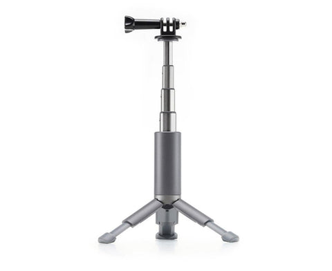 Portable Sport Camera Holder Stand Selfie Stick Mini Tripod for DJI OSMO Action Silver Grey