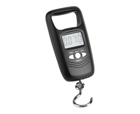 WEIHENG 50kg LCD Digital Hanging Luggage Electronic Pocket Hook Scale with Backlight (Black)