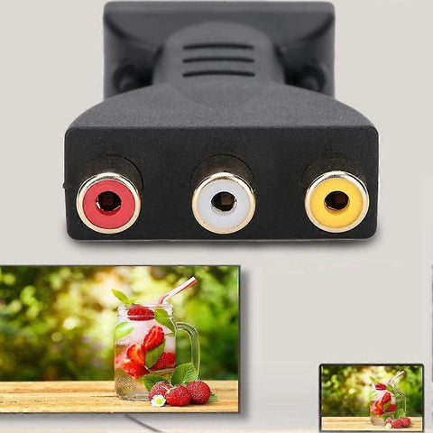HDMI to RGB audio video converter to RCA component converter 1080P audio and video sync adapter