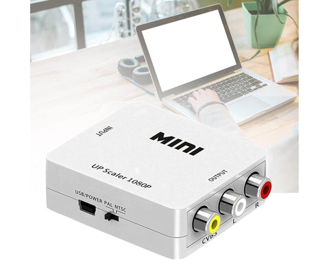 Audio Converter Harmless Environmentally Friendly Lightweight No Power Converter for DVD - White
