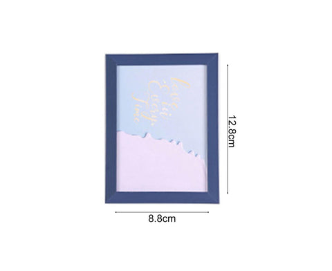 1 Set 5 Inch Photo Frame Patchwork Waterproof Thickened Decorative Foam Wall Hanging Photo Display Frame Household Supply - Silver