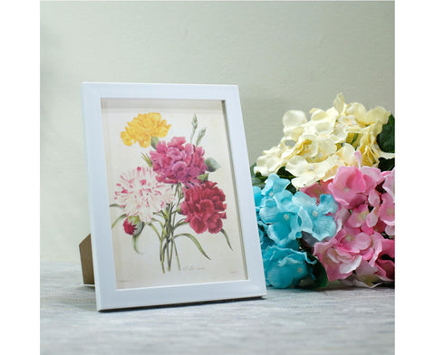 1 Set 5 Inch Photo Frame Patchwork Waterproof Thickened Decorative Foam Wall Hanging Photo Display Frame Household Supply - White
