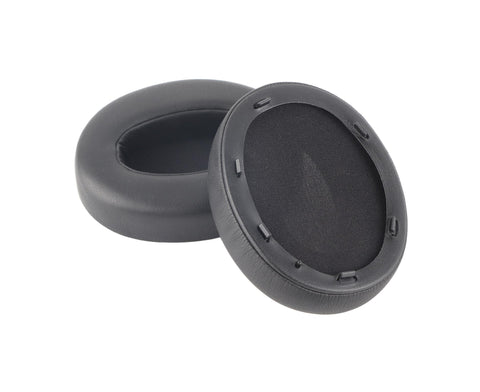 Ear Cushions Replacement Soft Protein Leather Noise Isolation Foam Thickened Pads for WH XB910N Headphones Black