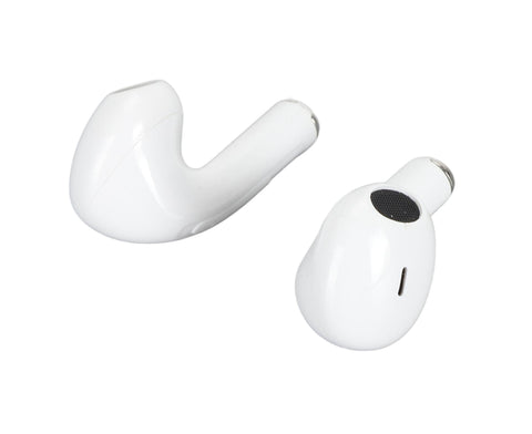 Language Translator Earbuds Multifunction HD Noise Reduction Bluetooth 5.1 144 Kinds Languages Real Time Translation Headphone White