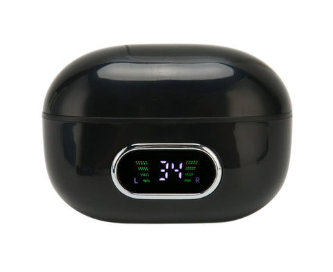 Bluetooth Translator Earphone 144 Languages Stereo Clip On Translation Earbuds with Charging Case for Android IOS Black