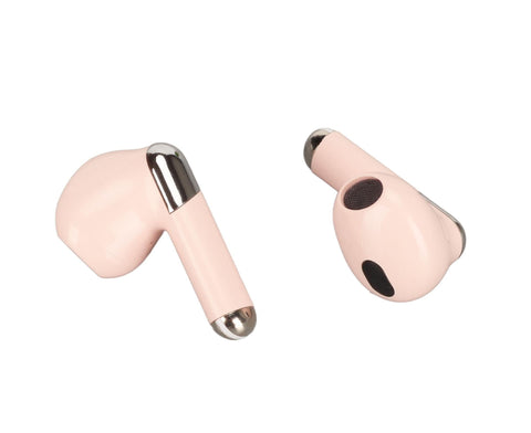 BT5.3 Translation Headset 144 Languages Instant Voice Language Translator Earphone for Business Travel Learning Pink