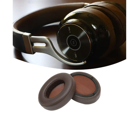 Replacement Ear Cushion Protein Leather Wearproof Headphone Pads for Edifier W855BT Brown