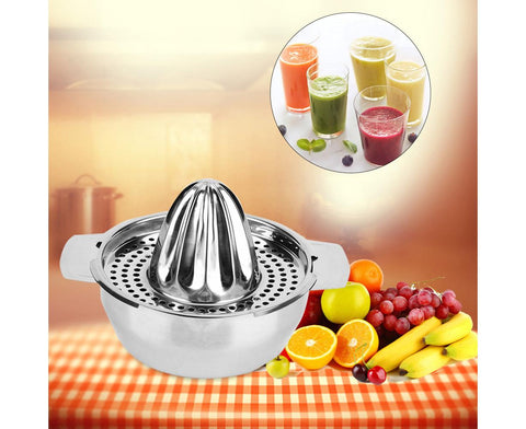 Stainless Steel Portable Manual Lemon Orange Squeezer, Household Fruit Juicer