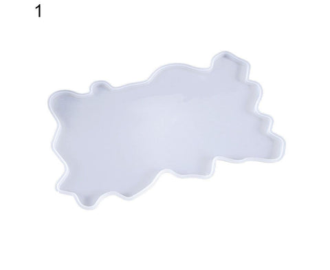 Craft Tray Plate Fruit Bowl Silicone Square Rectangle Shape Resin Mold DIY Tool-8#