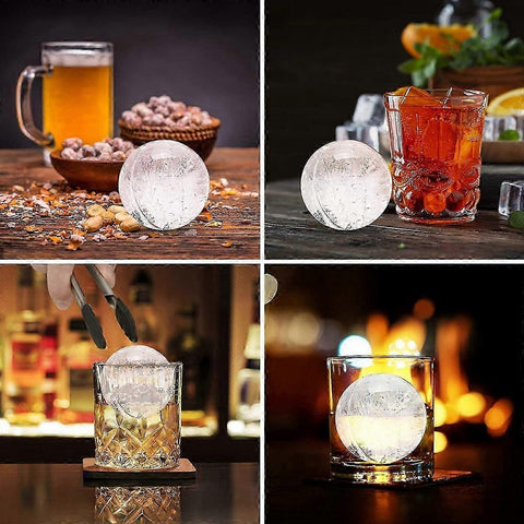 Sphere Ice Mold - Silicone Whiskey Glass Ball Maker