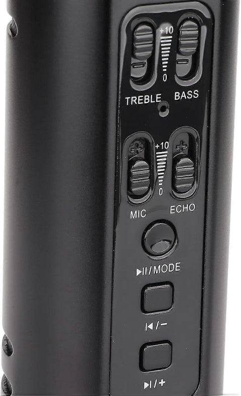 Wireless Vocal Microphone - Cordless Mic for Singing or Public Speaking (Black)