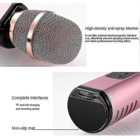 Multifunction Wireless Microphone - Audio Recording, Streaming, Singing Mic