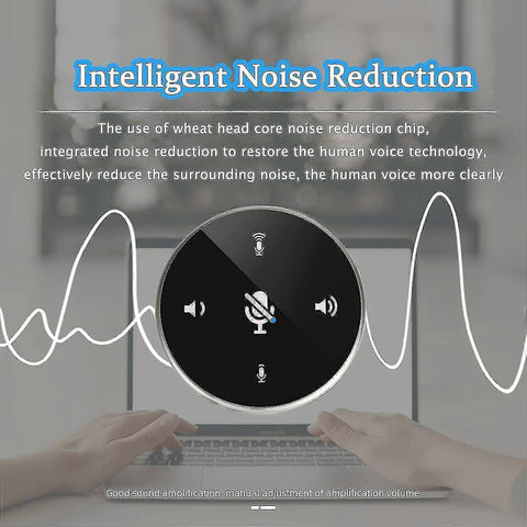 USB Conference Microphone - Omnidirectional Speakerphone for Meetings