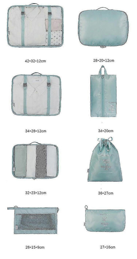 Packing Cubes for Travel Luggage Organization - Multipurpose Set