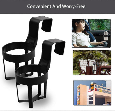 2pcs Plastic Car Cup Holders - Auto Drink Holders for Soda, Water, Coffee