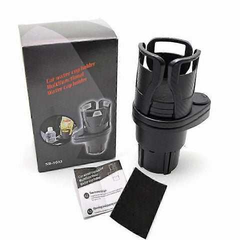 2-in-1 Double Car Cup Holder - 360 Swivel Multifunctional Holder for Coffee & Bottles