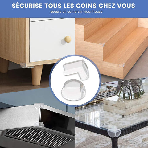 16pcs Transparent Table & Furniture Corner Protectors - Clear Babies Edge Guards