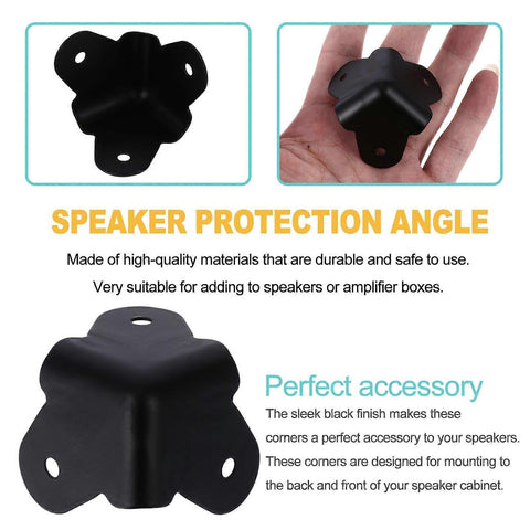 16pcs Metal Speaker Corner Protectors - Rounded Cabinet Box Edge Guards