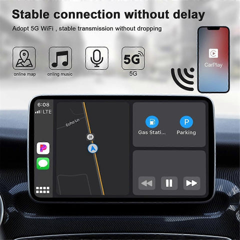 Wireless CarPlay Adapter, Compact Plug & Play Upgrade for CarPlay