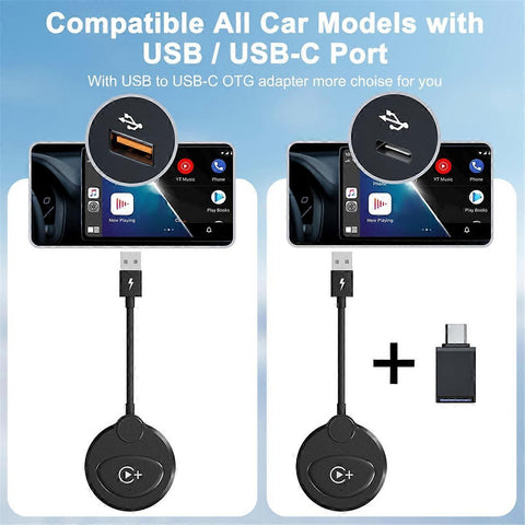 Wireless CarPlay Adapter, Compact Plug & Play Upgrade for CarPlay