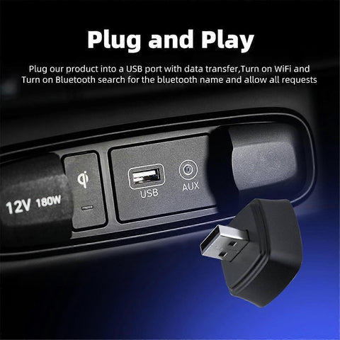 Wireless CarPlay Adapter for Cars with Wired CarPlay, Easy Plug & Play