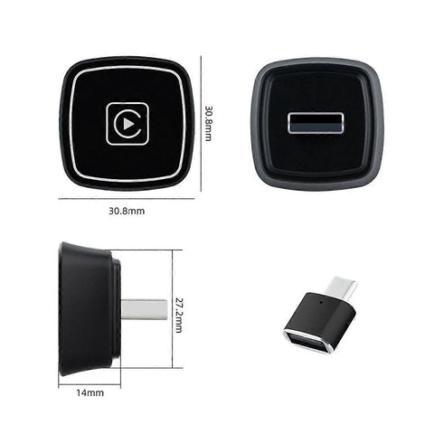 Wireless CarPlay Adapter for Cars with Wired CarPlay, Easy Plug & Play