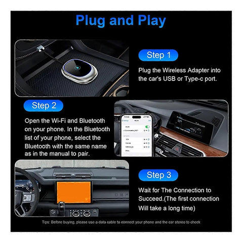 Wireless CarPlay Adapter for Android Auto