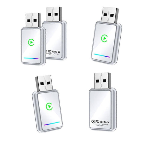 2-in-1 Wireless CarPlay Adapter USB Dongle for CarPlay & Android Auto