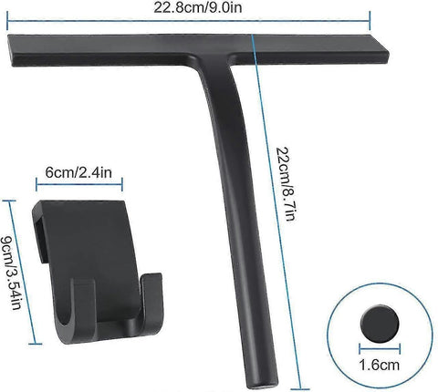 Silicone Shower Squeegee, Bathroom & Window Glass Cleaner