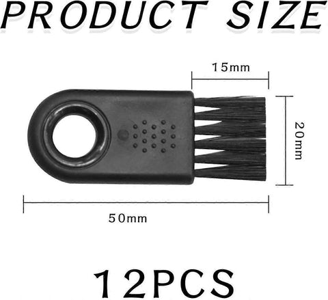 12pcs Razor & Crevice Cleaning Brushes, Nylon Multi-Use Set