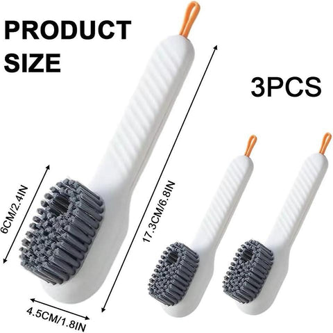 3pcs Soft Wool Household Cleaning Brushes, Multi-Use