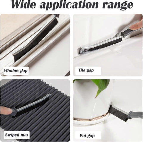 2pcs Crevice Cleaning Brushes for Window & Bathroom Grooves