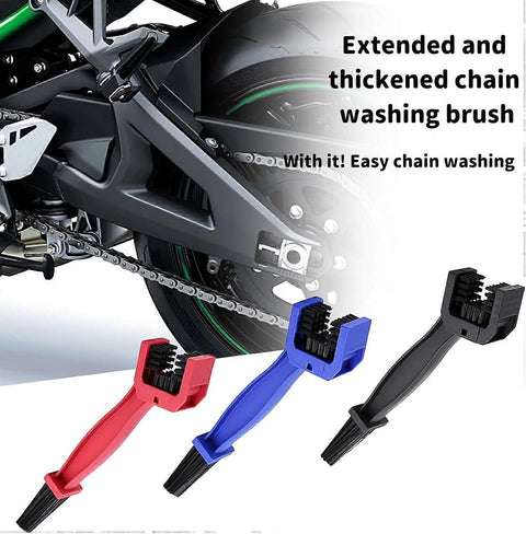 5pcs Motorcycle/Bike Chain Cleaning Brush Set for Maintenance