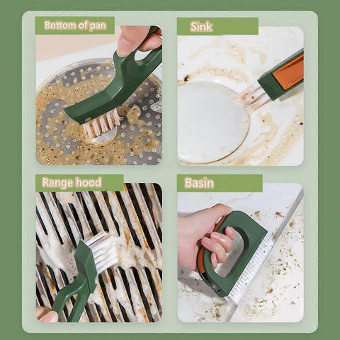 Cleaning Brush Kit for Grout, Gaps, Bathroom & Kitchen Floor