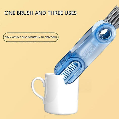 3-in-1 Multifunctional Cleaning Brush for Bottles & Cup Lids