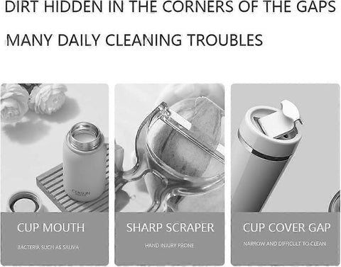 3-in-1 Multifunctional Cleaning Brush for Bottles & Cup Lids