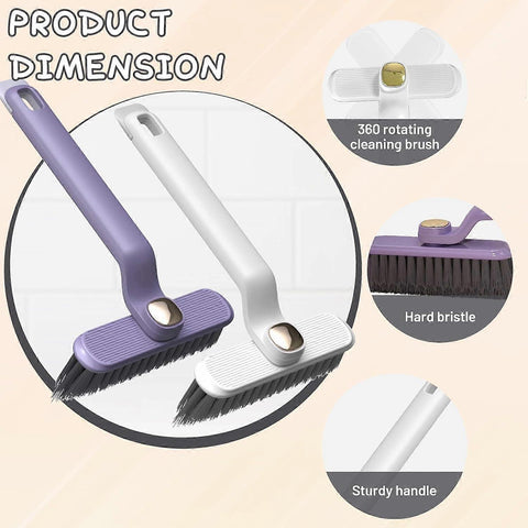 Rotating Crevice Cleaning Brush for Windows & Bathroom Gaps