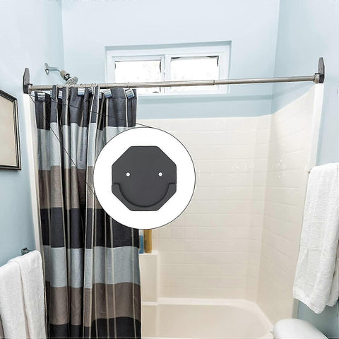 2pcs Curtain Rod Holders, No-Drill Hooks for Curtain Rods