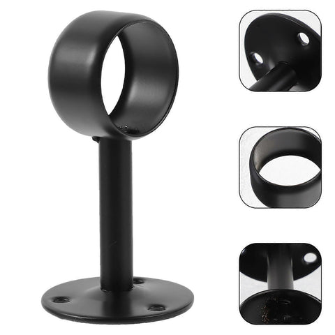 4pcs Ceiling Curtain Rod Brackets, Stainless Steel Rod Holders