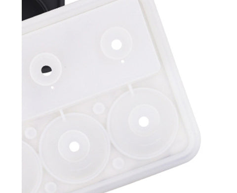 Ice Cube Mold Food Grade Quick Release Silicone Funnel Design Ice Ball Mold for Whiskey-Black