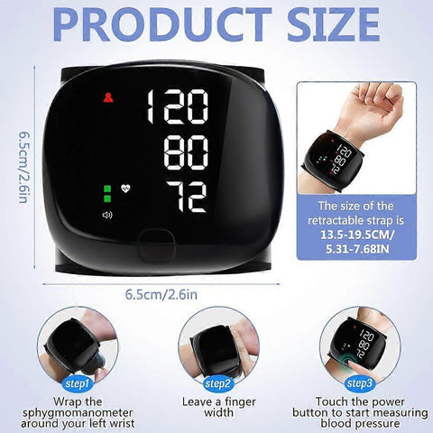 Wrist & Arm Wearable Device with LED Touch Screen